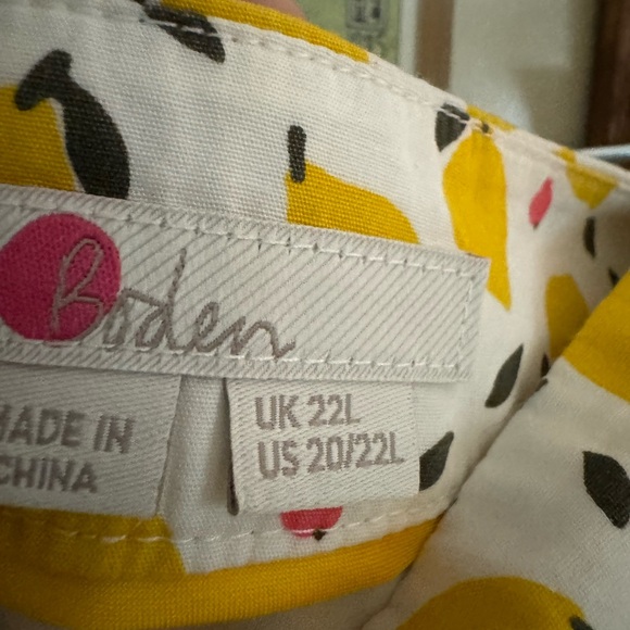 Boden A-Line Francesca Lemon Print Plus Size Skirt 20/22L Summer Trendy Quality - Picture 5 of 5